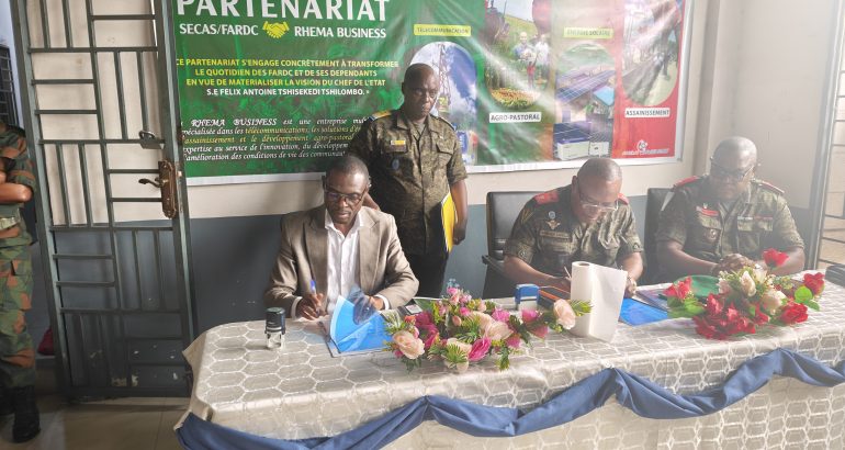 RDC : le SECAS et RHEMA BUSINESS lancent un programme de modernisation des camps militaires